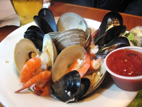Beer Boiled Shrimp & Steamed Mussels/Clams w/ Broth @ Brophy Brothers by you.