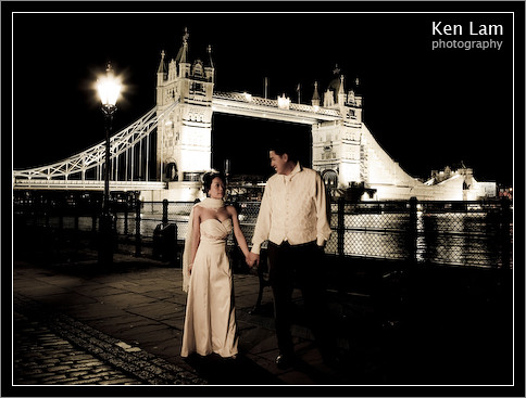 Wedding photograph taken in the Tower of London