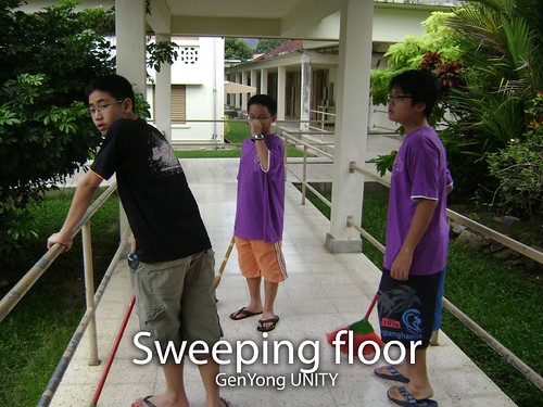 Sweeping floor