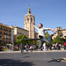 Jumping in the streets of Barcelona