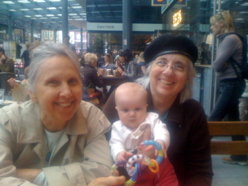 Charlotte with Babu and Grandma