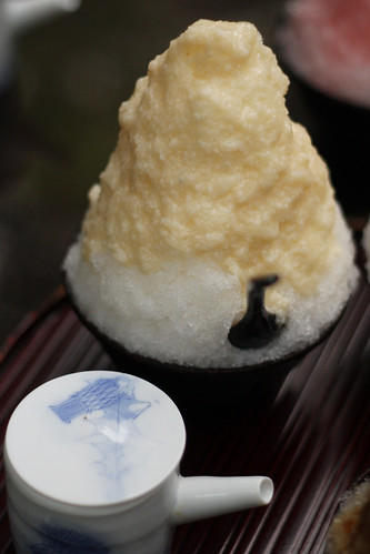 shaved ice with rice sake syrup