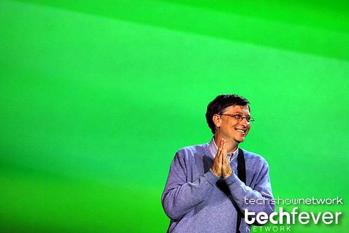 Microsoft founder Bill Gates delivering opening keynote address by TechShowNetwork.