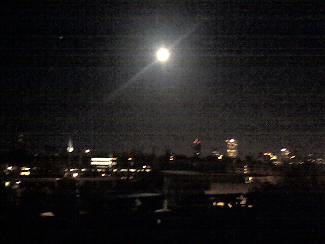 Moonlight over Milwaukee River