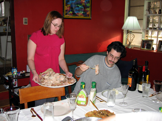 My Sister Serves the Turkey (Click to enlarge)