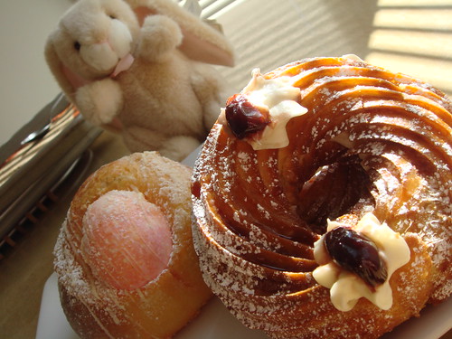 Zeppole, Easter Bread, and Bunny
