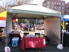 The booth - front view