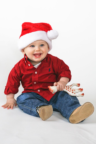 My baby's first Christmas photo.