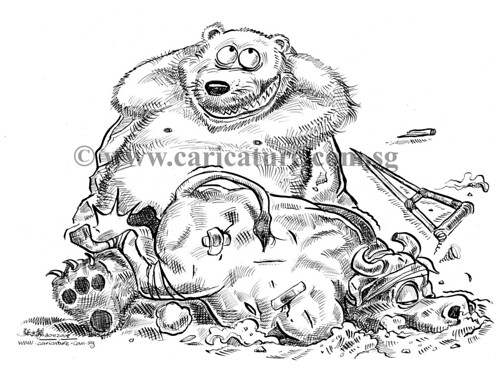 Comic strip illustration - Bear Market Rally watermark
