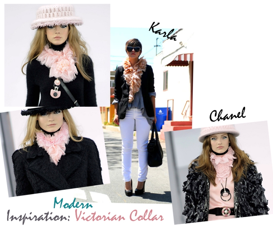 Love Maegan DIY Chanel ruffle scarf inspiration