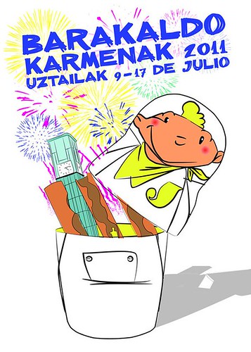 Cartel 8. Concurso Carteles de Fiestas de Barakaldo 2011