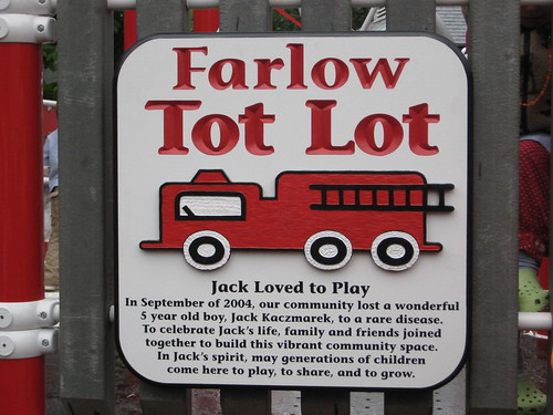 Farlow Park Tot Lot Dedication
