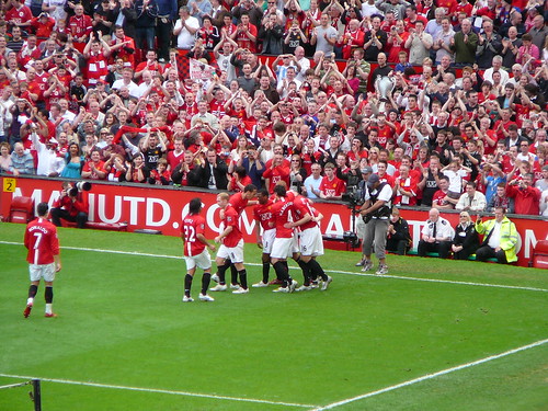 MU goal celebration, vs West Ham United