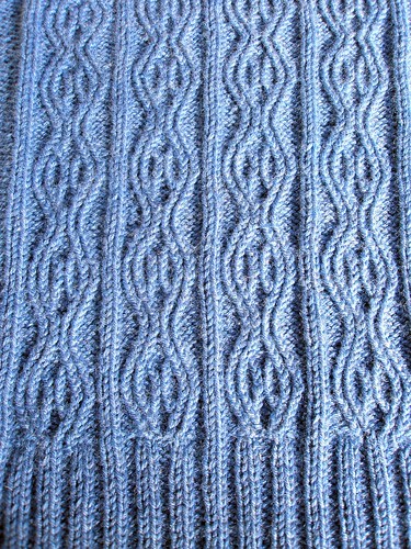 Hourglass cables close up