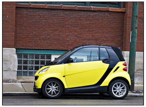 Yellow Smart Car