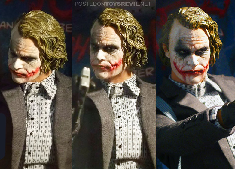 Heath ledger mask Suitable for head 1/6 figure bank robbers Joker face Clown 