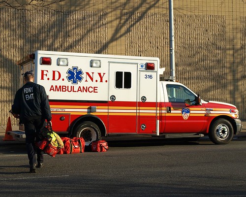 EMS18s FDNY EMT with Ambulance Car Bathgate Bronx New York City