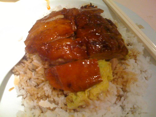 Roast duck rice at Magic Wok, Bayswater, London
