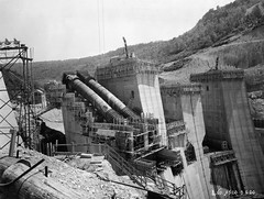 Construction du barrage de Vouglans