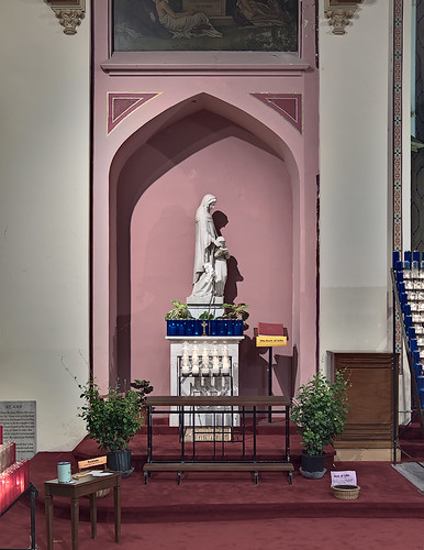 Visitation-Saint Ann Shrine, in Saint Louis, Missouri, USA - statue of Saint Ann 2