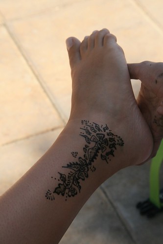 This is not Tribal Tattoo.Flowers Tattoo design in Dengklik