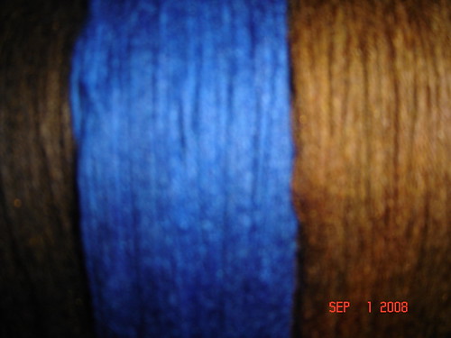 Blue Brown Dyed