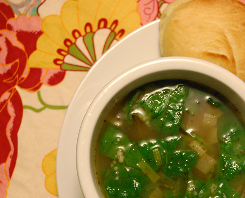Spinach & Leek White Bean Soup
