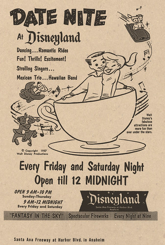 Date Nite at Disneyland 1957