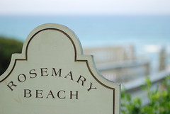 Rosemary Beach Sign by Lance Weatherby
