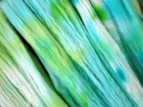 Tropical Liqueur Hand-Dyed Superfine Merino Wool Roving (Two)