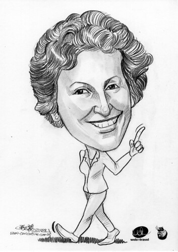 Caricatures Web in Travel 2008 Bernadette Dennis