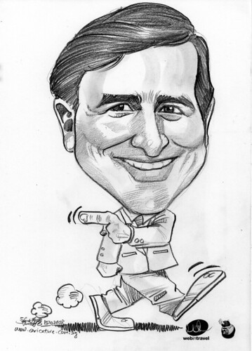 Caricatures Web in Travel 2008 Mike Montemurro