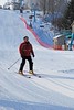 A skier cruises down a hill at Boston Mills, Ohio