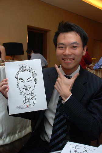 Caricature live sketching for Far East Organisation SPH Media Night The Miro 5