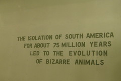 Natural history museum sign