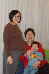 Mommy, Ah Mah, and me