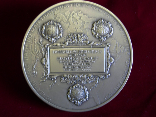 Frederick Carnegie Hero Medal Reverse