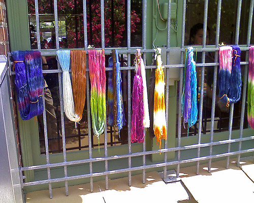 Dyeing Class- Drying Skeins