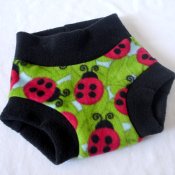 **$0.01 First Class Shipping** Lovely Ladybugs! Inspired Fleece Diaper Cover (Med)