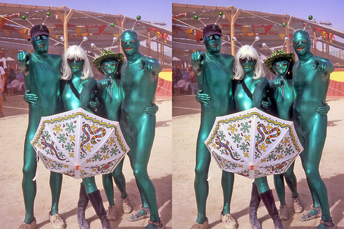 Aliens from Illinois 3D CrossView Burning Man 2008 