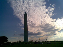 Washington Monument and Cirrocumulus
