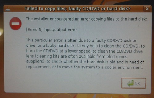 Ubuntu 8.04 install error