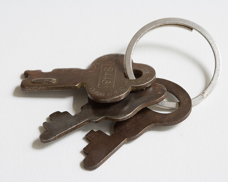 Vintage Antique 3 Key Lot Old Keys