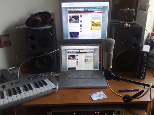 Ken McGuire's home podcasting setup
