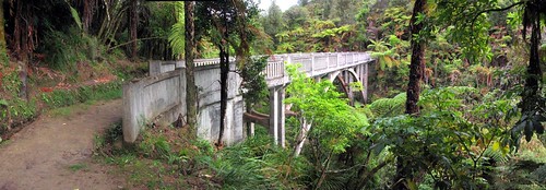 The Bridge to Nowhere on the Mangapurua Track, Whanganui National Park, New Zealand