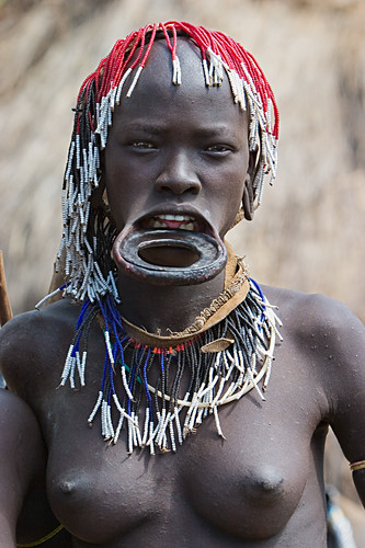 60 Woman from the Mursi tribe Johan Gerrits Tags africa travel portrait