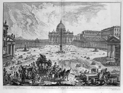 004-Vista de la Basilica y plaza de San Pedro en el Vaticano