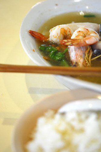 Fish and Prawn soup and rice - DSC_6401