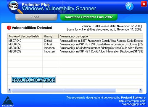 Windows Vulnerability Scanner - Scopri le vulnerabilità del tuo Windows!