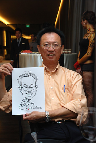 Caricature live sketching for Far East Organisation SPH Media Night The Miro 4